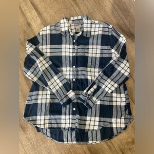 Wrangler Wrancher women’s XL long sleeve flannel button down